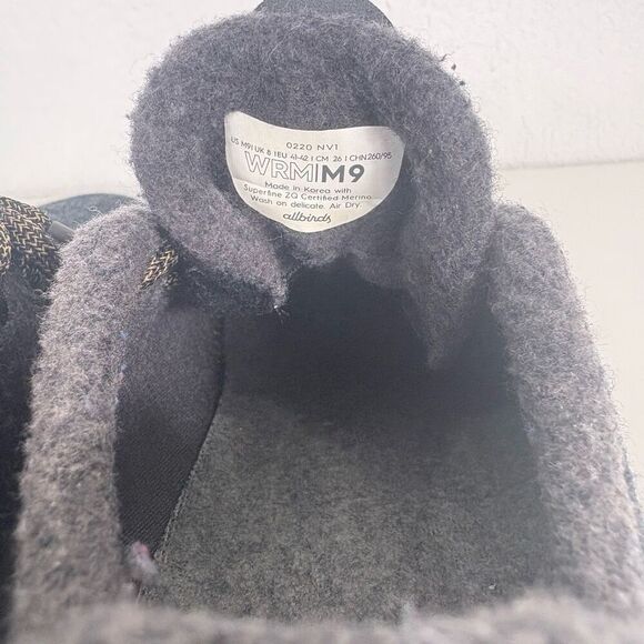 Allbirds Grey Wool Running Sneaker Shoes Men's Size 9 - Picture 9 of 11